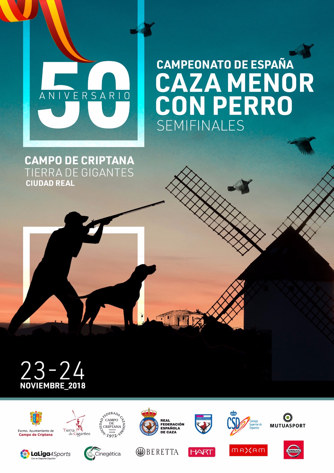 L Campeonato de España de Caza Menor con Perro y I Copa de Campeones de España de Caza Menor con Perro 