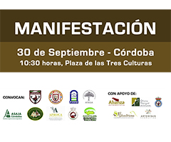 El mundo rural se reivindicará el 30 de septiembre con una manifestación por las calles de Córdoba